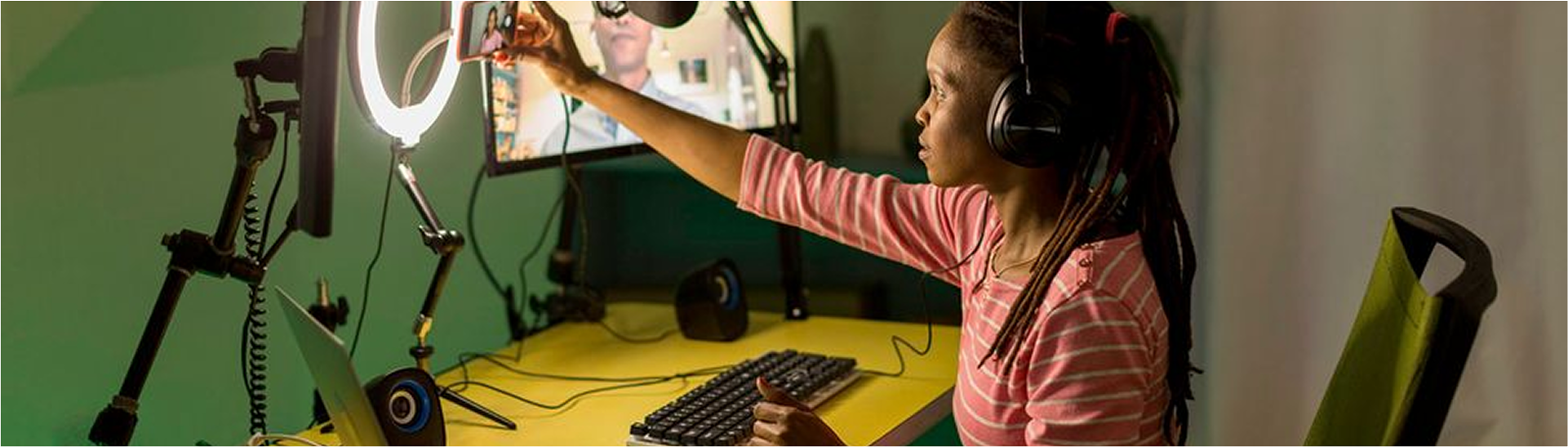 Beauty makeup products and brushes