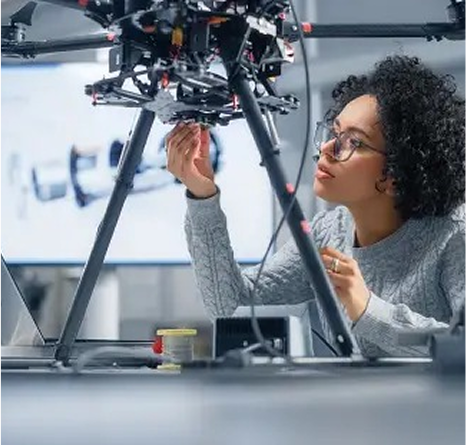 Professional team in modern office